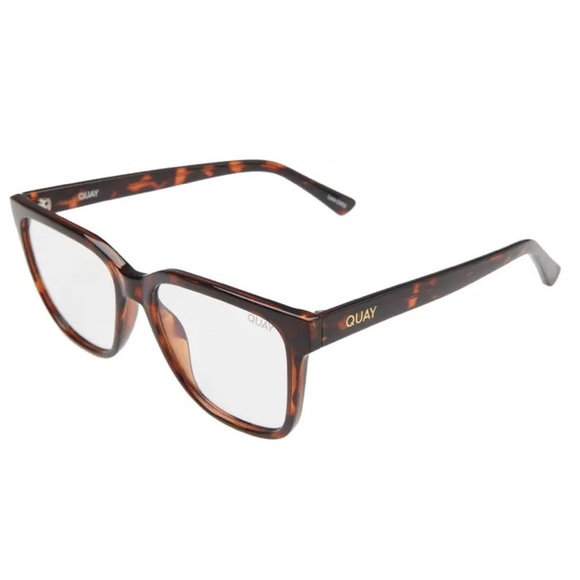 QUAY Wired Blue Light Glasses Tortoise Frames Bluelight Blocking Lens Unisex NWT - Picture 3 of 8